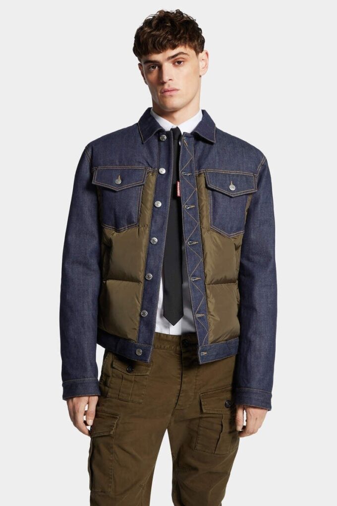 Giacca in Jeans imbottita ibrida