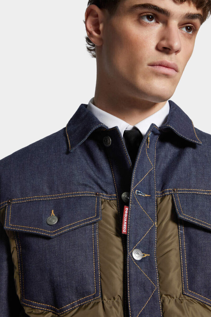 Giacca in Jeans imbottita ibrida