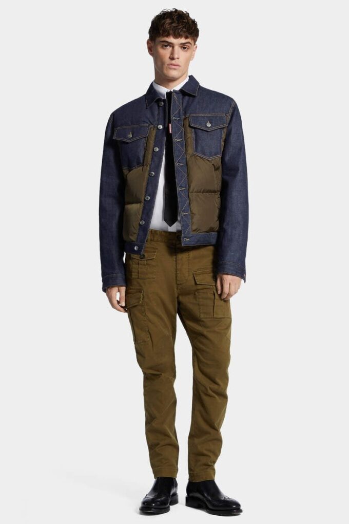 Giacca in Jeans imbottita ibrida