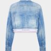 Giacca in Jeans squadrata con lavaggio chiaro Giacca in Jeans squadrata con lavaggio chiaro