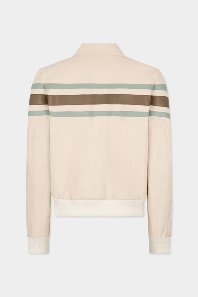 Giacca in pelle in stile preppy Giacca in pelle in stile preppy