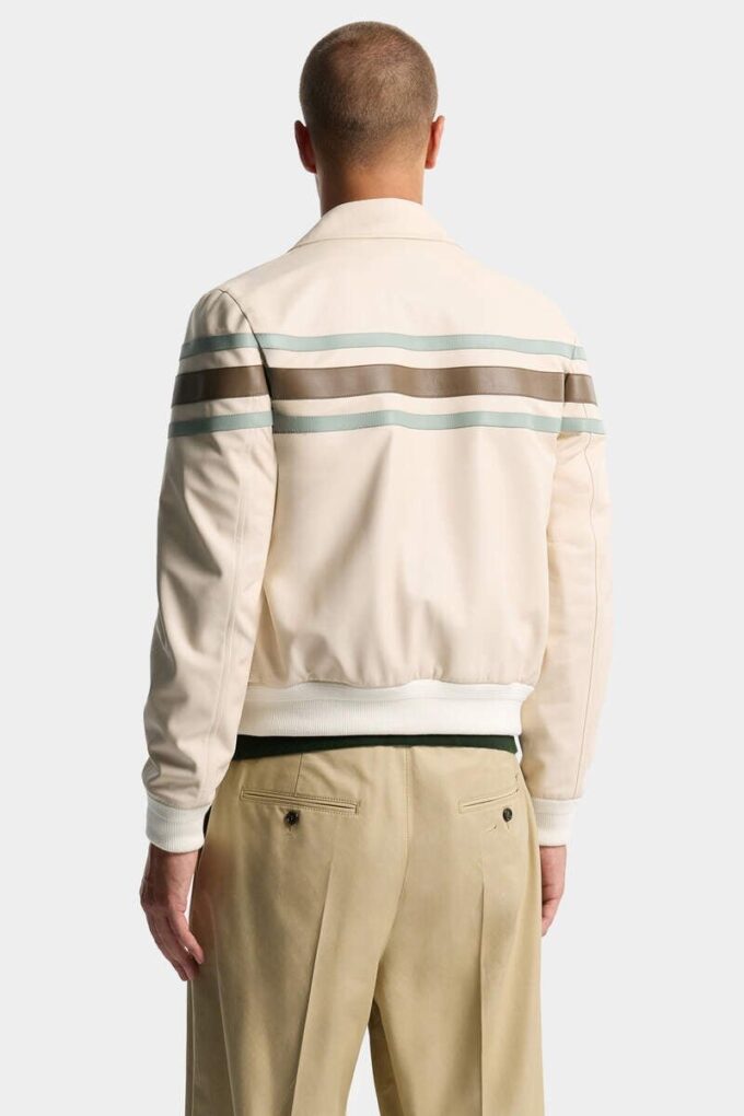 Giacca in pelle in stile preppy Giacca in pelle in stile preppy