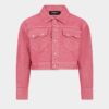 Giacca jeans squadrata in denim Oxford Giacca jeans squadrata in denim Oxford