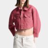 Giacca jeans squadrata in denim Oxford Giacca jeans squadrata in denim Oxford