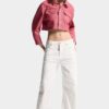 Giacca jeans squadrata in denim Oxford Giacca jeans squadrata in denim Oxford