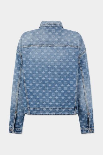 Giacca jeans unisex lavaggio chiaro