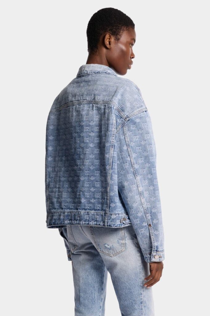 Giacca jeans unisex lavaggio chiaro Giacca jeans unisex lavaggio chiaro