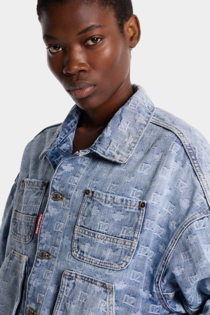 Giacca jeans unisex lavaggio chiaro Giacca jeans unisex lavaggio chiaro