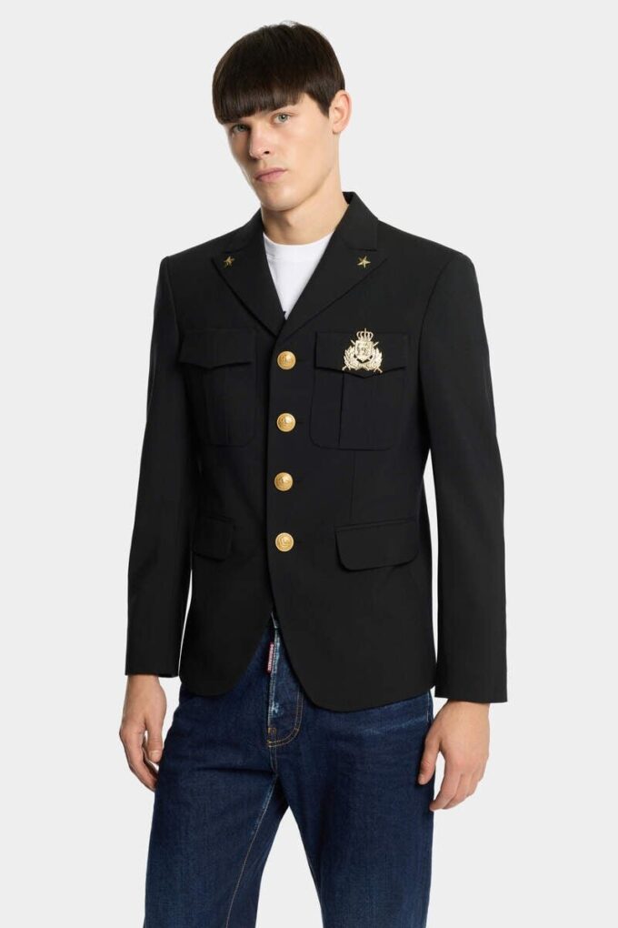 Giacca militare monopetto Giacca militare monopetto
