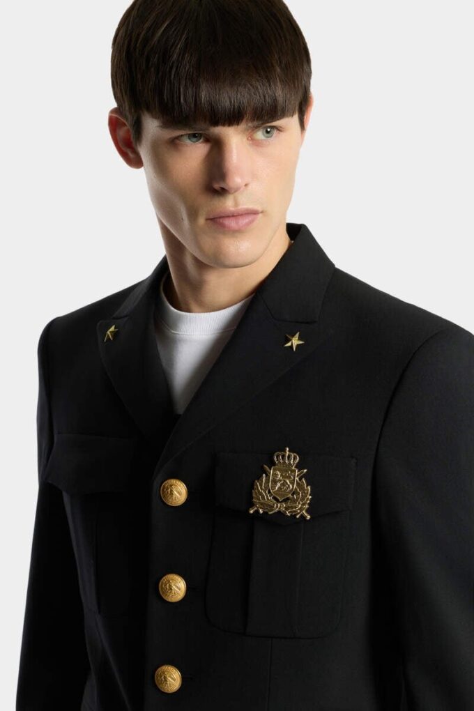 Giacca militare monopetto Giacca militare monopetto