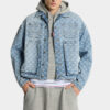 Giacca utility in Jeans con lavaggio chiaro Giacca utility in Jeans con lavaggio chiaro