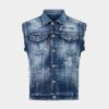 Gilet classico lavato a due colori