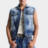 Gilet classico lavato a due colori