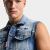 Gilet classico lavato a due colori