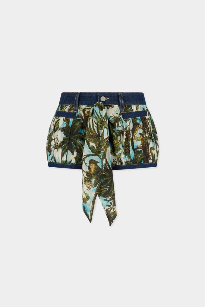 Hot pants a palloncino in mix di denim Monkey Business Hot pants a palloncino in mix di denim Monkey Business