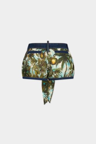 Hot pants a palloncino in mix di denim Monkey Business