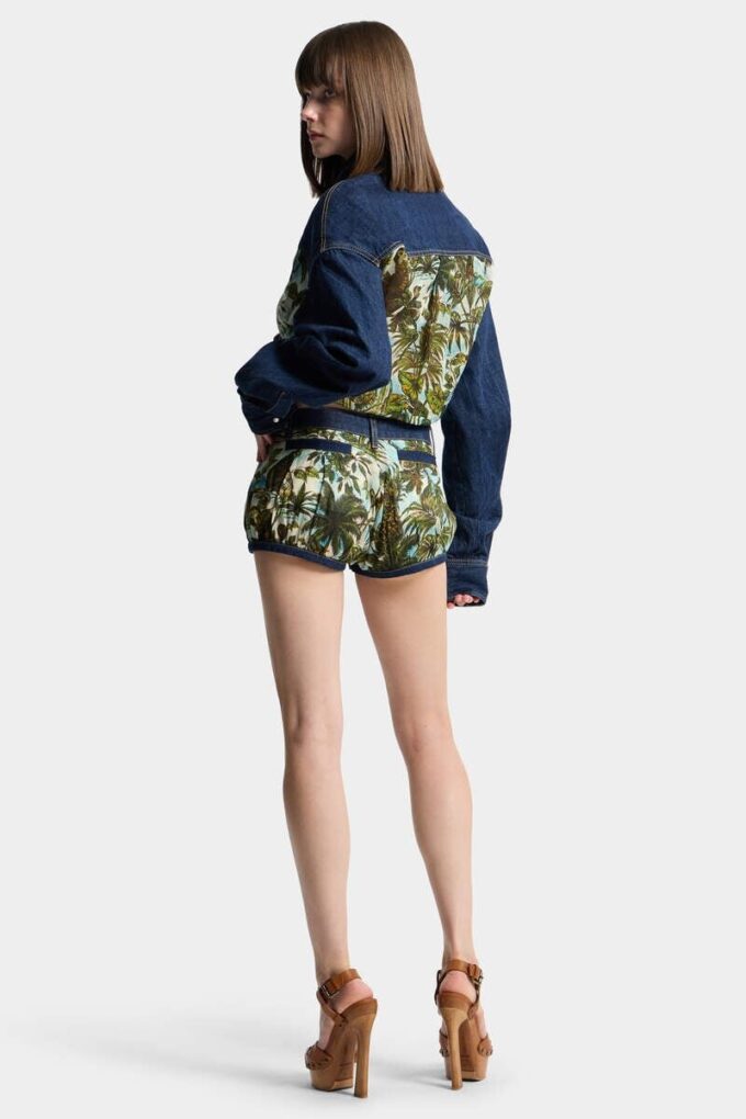 Hot pants a palloncino in mix di denim Monkey Business Hot pants a palloncino in mix di denim Monkey Business