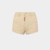 Hot pants a vita alta in denim Oxford Hot pants a vita alta in denim Oxford