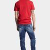 Jeans 642 con lavaggio a macchie rosse medie Jeans 642 con lavaggio a macchie rosse medie
