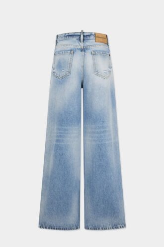 Jeans baggy con lavaggio Light Diagonale