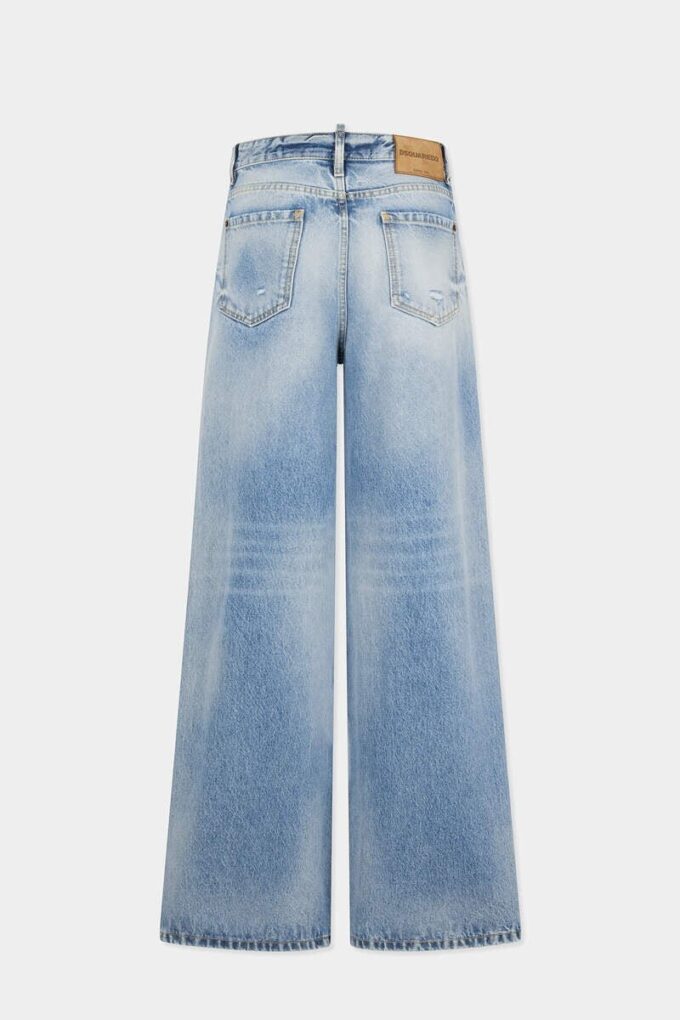 Jeans baggy con lavaggio Light Diagonale Jeans baggy con lavaggio Light Diagonale
