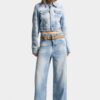 Jeans baggy con lavaggio Light Diagonale Jeans baggy con lavaggio Light Diagonale