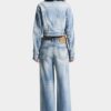 Jeans baggy con lavaggio Light Diagonale Jeans baggy con lavaggio Light Diagonale