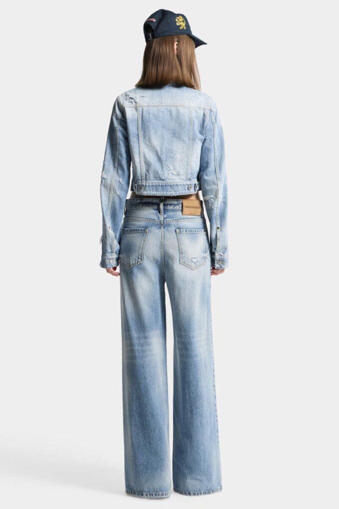 Jeans baggy con lavaggio Light Diagonale Jeans baggy con lavaggio Light Diagonale