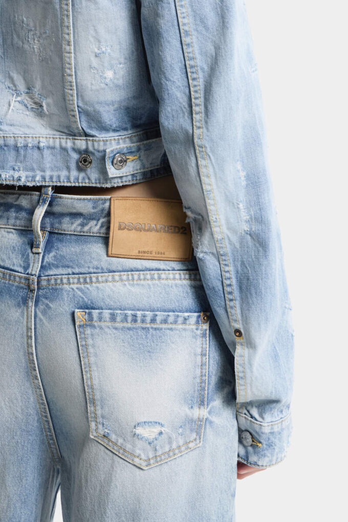 Jeans baggy con lavaggio Light Diagonale Jeans baggy con lavaggio Light Diagonale