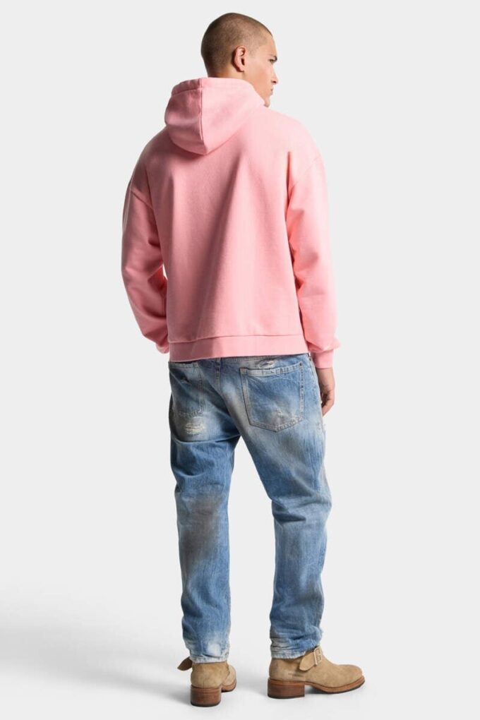 Jeans blu chiaro con effetto sporco Jeans blu chiaro con effetto sporco