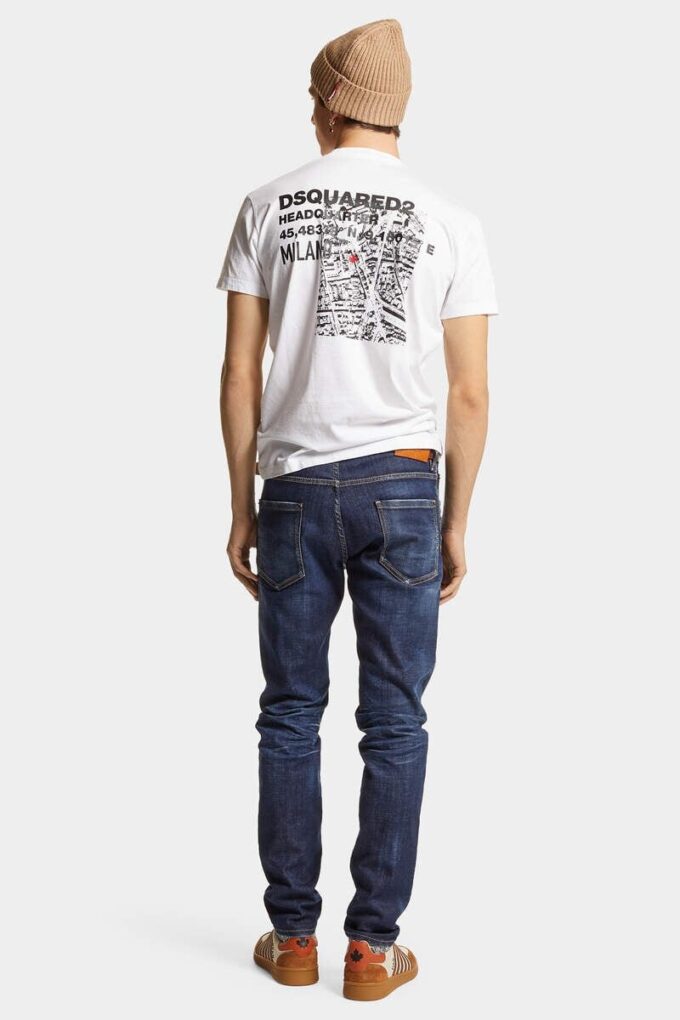 Jeans Cool Guy con lavaggio scuro pulito