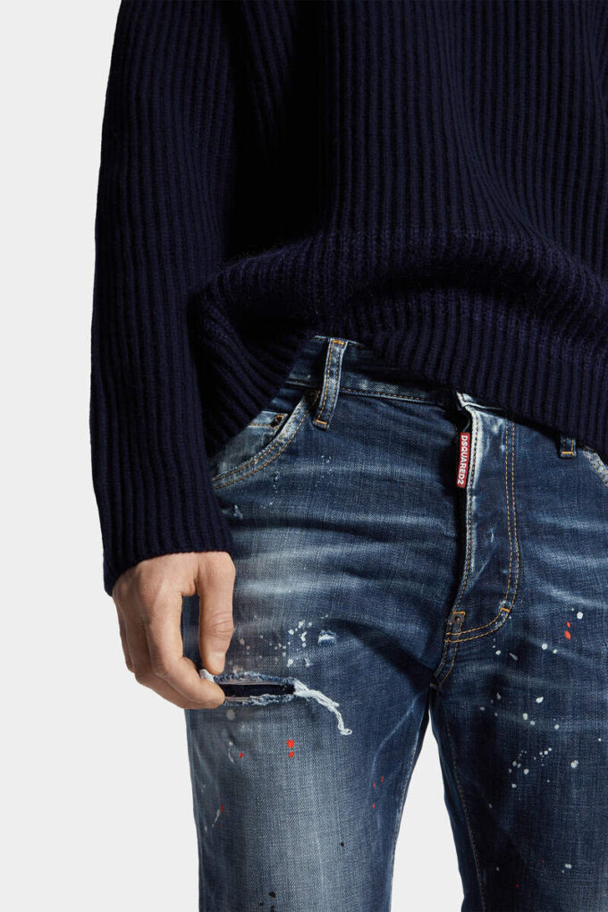 Jeans Cool Guy con pois rossi medi