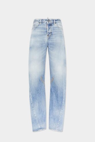 Jeans D2 Twisted con lavaggio chiaro