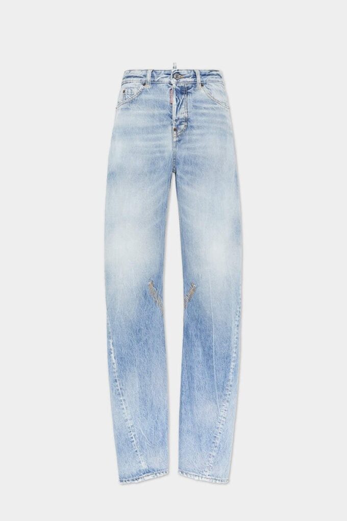Jeans D2 Twisted con lavaggio chiaro Jeans D2 Twisted con lavaggio chiaro