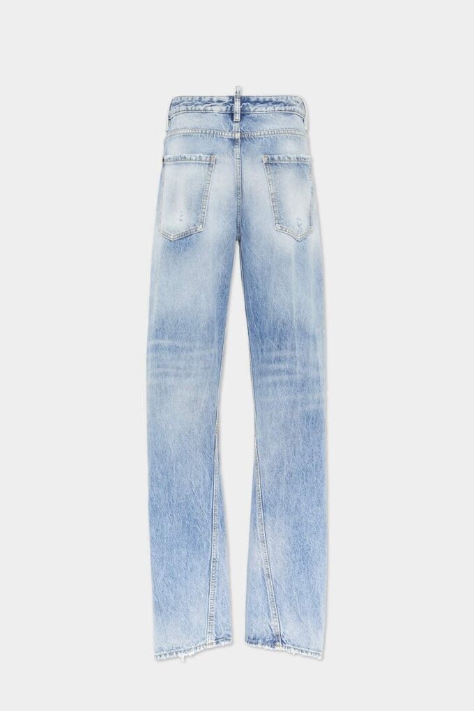 Jeans D2 Twisted con lavaggio chiaro Jeans D2 Twisted con lavaggio chiaro
