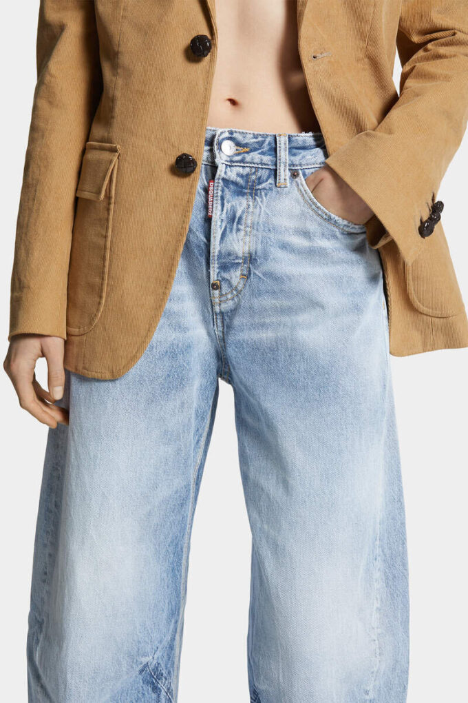 Jeans D2 Twisted con lavaggio chiaro Jeans D2 Twisted con lavaggio chiaro