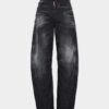 Jeans D2 Twisted con lavaggio nero Jeans D2 Twisted con lavaggio nero