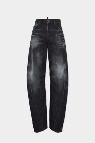 Jeans D2 Twisted con lavaggio nero