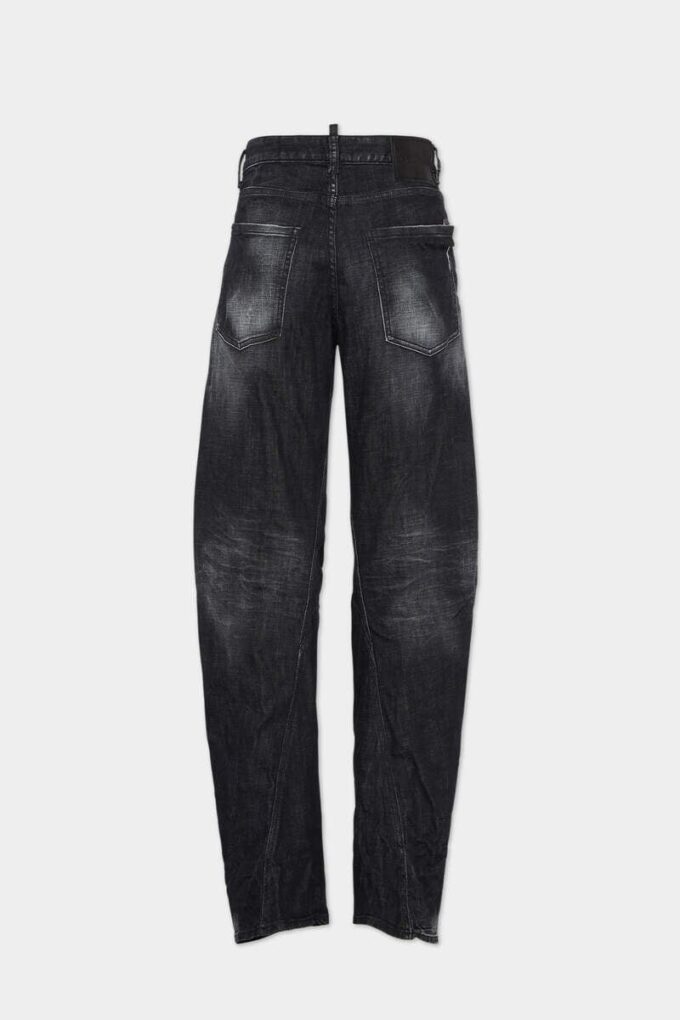 Jeans D2 Twisted con lavaggio nero Jeans D2 Twisted con lavaggio nero