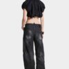 Jeans D2 Twisted con lavaggio nero Jeans D2 Twisted con lavaggio nero