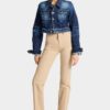 Jeans Dalma in denim Oxford