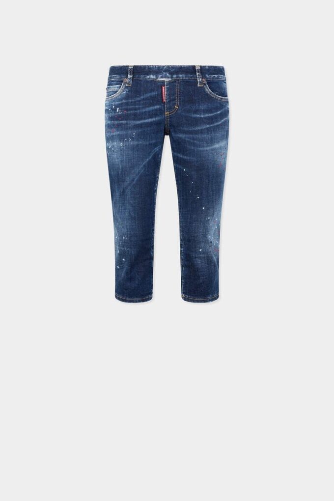 Jeans estivi scuri senza cerniera Jeans estivi scuri senza cerniera