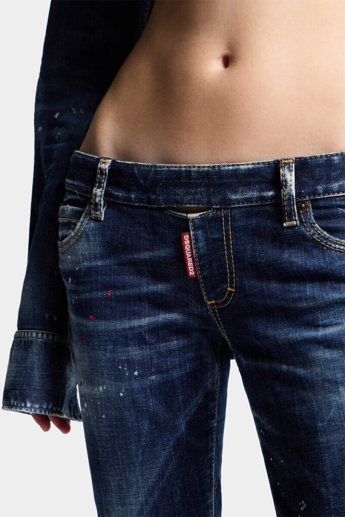 Jeans estivi scuri senza cerniera Jeans estivi scuri senza cerniera