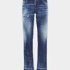 Jeans Jenna con lavaggio a macchie rosse medie Jeans Jenna con lavaggio a macchie rosse medie