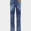Jeans Jenna con lavaggio a macchie rosse medie Jeans Jenna con lavaggio a macchie rosse medie