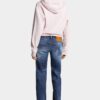 Jeans Jenna con lavaggio a macchie rosse medie Jeans Jenna con lavaggio a macchie rosse medie