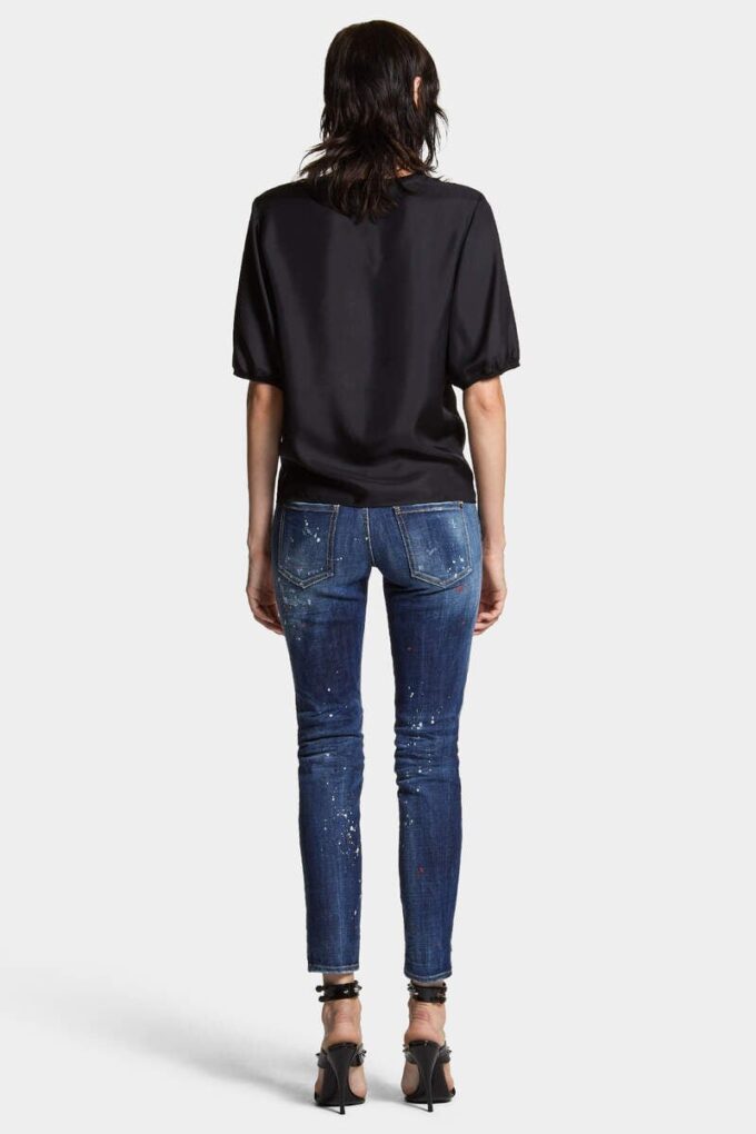 Jeans Jennifer a vita media con lavaggio facile Jeans Jennifer a vita media con lavaggio facile