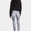 Jeans Jennifer a vita media con lavaggio grigio spazzolato Jeans Jennifer a vita media con lavaggio grigio spazzolato