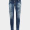 Jeans Jennifer con lavaggio medio e cristalli Jeans Jennifer con lavaggio medio e cristalli