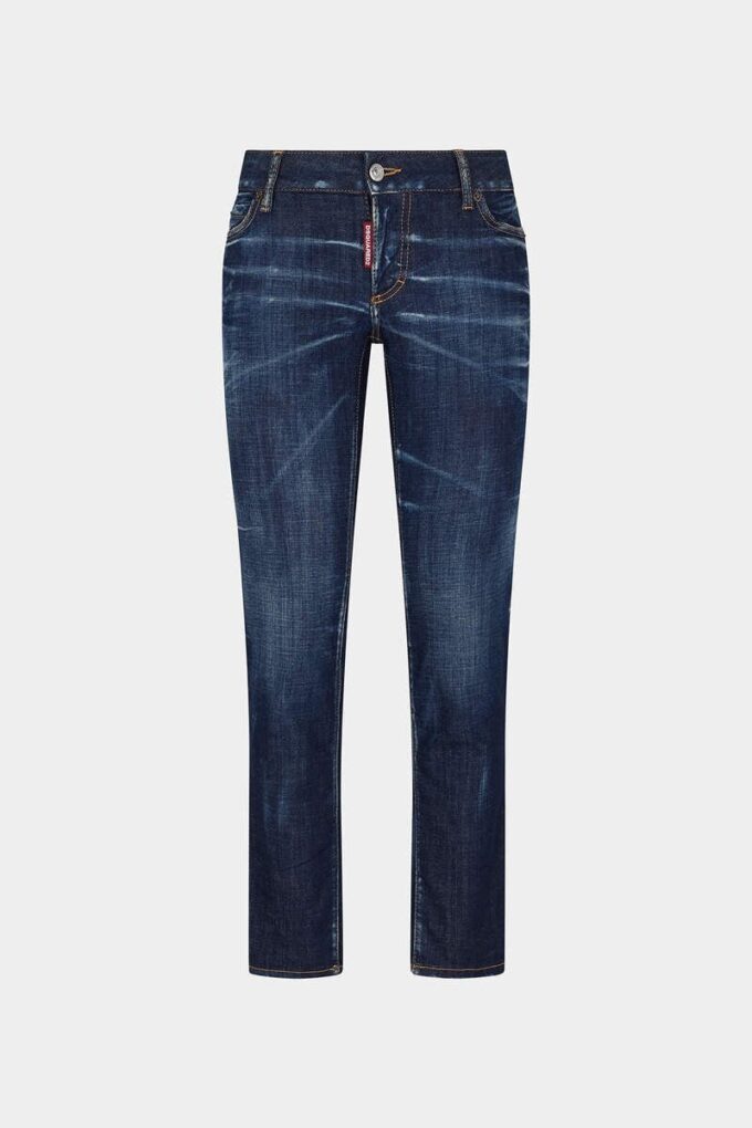 Jeans Jennifer con lavaggio scuro pulito Jeans Jennifer con lavaggio scuro pulito